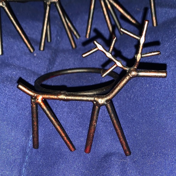 🎄REINDEER Rustic Napkin Rings - Picture 2 of 4
